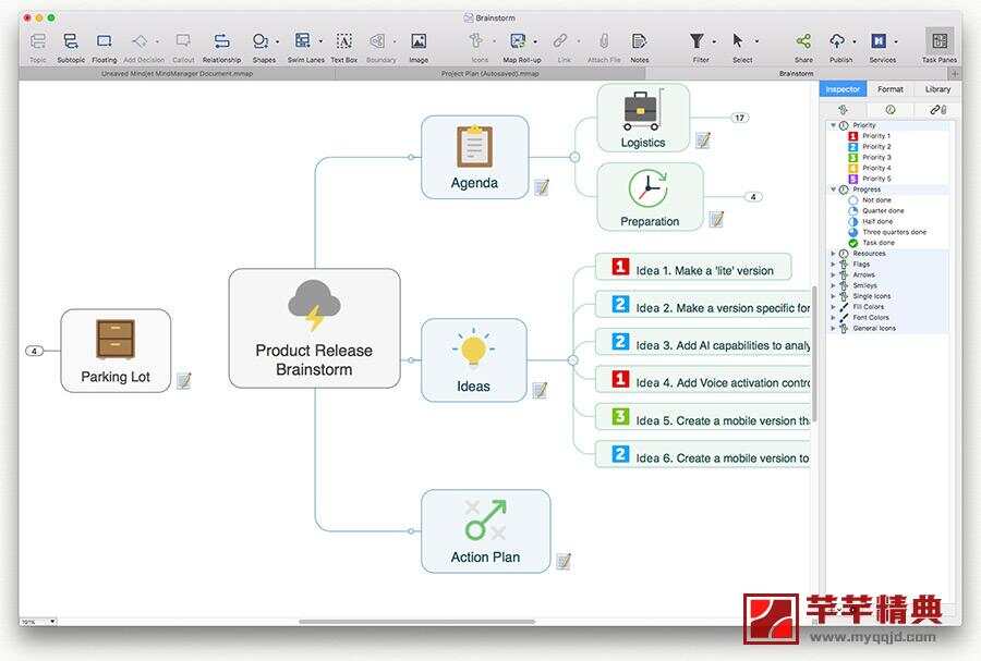 思维导图 mindjet mindmanager 11 for mac v11.1.160 英文版